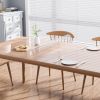 VEVOR Clear Table Cover Protector, 36" x 72" Table Cover, 1.5 mm Thick PVC Plastic Tablecloth, Waterproof Desktop Protector for Writing Desk, Coffee T