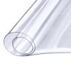VEVOR Clear Table Cover Protector, 36" x 72" Table Cover, 1.5 mm Thick PVC Plastic Tablecloth, Waterproof Desktop Protector for Writing Desk, Coffee T