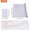 VEVOR Clear Table Cover Protector, 18" x 48"/ 460 x 1232 mm Table Cover, 1.5 mm Thick PVC Plastic Tablecloth, Waterproof Desktop Protector for Writing