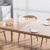 VEVOR Clear Table Cover Protector, 18" x 48"/ 460 x 1232 mm Table Cover, 1.5 mm Thick PVC Plastic Tablecloth, Waterproof Desktop Protector for Writing