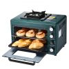 Outdoor Oven 2-in-1 Portable Gas Camping Stove Oven Combo Adjustable Fire