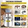 VEVOR Alcohol Still, 50L Distillery Kit w/Condenser & Pump, 13.2Gal Alcohol Still w/Copper Tube, Whiskey Distilling Kit w/Build-in Thermometer, Whiske