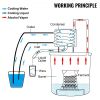 VEVOR Alcohol Still, 50L Distillery Kit w/Condenser & Pump, 13.2Gal Alcohol Still w/Copper Tube, Whiskey Distilling Kit w/Build-in Thermometer, Whiske