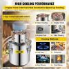 VEVOR Water Alcohol Distiller, 3 Gal, Distillery Kit w/Circulating Pump, Alcohol Still Copper Tube, Whiskey Distilling Kit w/Build-In Thermometer, Whi