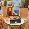 VEVOR Commercial Griddle, 16.9" Heavy Duty Manual Flat Top Griddle, Countertop Gas Grill with Non-Stick Cooking Plate, Steel LPG Gas Griddle, 1-Burner