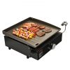 VEVOR Commercial Griddle, 16.9" Heavy Duty Manual Flat Top Griddle, Countertop Gas Grill with Non-Stick Cooking Plate, Steel LPG Gas Griddle, 1-Burner