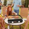 VEVOR Commercial Griddle, 22.4" Heavy Duty Manual Flat Top Griddle, Countertop Gas Grill with Non-Stick Cooking Plate, Steel LPG Gas Griddle, H-Shaped