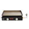 VEVOR Commercial Griddle, 22.4" Heavy Duty Manual Flat Top Griddle, Countertop Gas Grill with Non-Stick Cooking Plate, Steel LPG Gas Griddle, H-Shaped