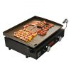 VEVOR Commercial Griddle, 22.4" Heavy Duty Manual Flat Top Griddle, Countertop Gas Grill with Non-Stick Cooking Plate, Steel LPG Gas Griddle, H-Shaped