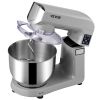 VEVOR 6 in 1 Stand Mixer, 450W Multifunctional Electric Mixer with Tilt-Head, 6 Speeds and LCD Screen Timing, 7.4Qt Stainless Bowl, Dough Hook, Flat B