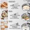 VEVOR Stand Mixer, 660W Electric Dough Mixer with 6 Speeds LCD Screen Timing, Tilt-Head Food Mixer with 7.4 Qt Stainless Steel Bowl, Dough Hook, Flat