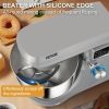 VEVOR Stand Mixer, 660W Electric Dough Mixer with 6 Speeds LCD Screen Timing, Tilt-Head Food Mixer with 7.4 Qt Stainless Steel Bowl, Dough Hook, Flat