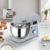 VEVOR Stand Mixer, 660W Electric Dough Mixer with 6 Speeds LCD Screen Timing, Tilt-Head Food Mixer with 7.4 Qt Stainless Steel Bowl, Dough Hook, Flat