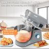 VEVOR 5 IN 1 Stand Mixer, 660W Tilt-Head Multifunctional Electric Mixer with 6 Speeds LCD Screen Timing, 7.4 Qt Stainless Bowl, Dough Hook, Flat Beate