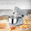 VEVOR 5 IN 1 Stand Mixer, 660W Tilt-Head Multifunctional Electric Mixer with 6 Speeds LCD Screen Timing, 7.4 Qt Stainless Bowl, Dough Hook, Flat Beate
