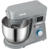 VEVOR 5 IN 1 Stand Mixer, 660W Tilt-Head Multifunctional Electric Mixer with 6 Speeds LCD Screen Timing, 7.4 Qt Stainless Bowl, Dough Hook, Flat Beate