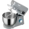 VEVOR 5 IN 1 Stand Mixer, 660W Tilt-Head Multifunctional Electric Mixer with 6 Speeds LCD Screen Timing, 7.4 Qt Stainless Bowl, Dough Hook, Flat Beate