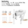 VEVOR Manual Meat Grinder, Heavy Duty Cast Iron Hand Meat Grinder with Steel Table Clamp, Meat Mincer Sausage Maker with 1 Cutting Blade, 2 Cutting Pl