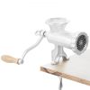 VEVOR Manual Meat Grinder, Heavy Duty Cast Iron Hand Meat Grinder with Steel Table Clamp, Meat Mincer Sausage Maker with 1 Cutting Blade, 2 Cutting Pl