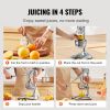 VEVOR Citrus Juice Press, Hand Press Orange Juicer Press, Commercial Grade Manual Citrus Juicer Lemon Squeezer, Easy-to-Clean Fruit Press Juicer for L