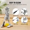 VEVOR Citrus Juice Press, Hand Press Orange Juicer Press, Commercial Grade Manual Citrus Juicer Lemon Squeezer, Easy-to-Clean Fruit Press Juicer for L