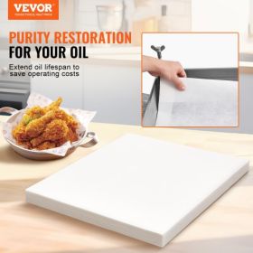 VEVOR Fryer Filter Paper, 100 Sheets, 19.3" x 16.1", Replacement Deep Fryer Filter Sheets for 18L/38L Commercial Mobile Fryer Filter Machine, for Rest