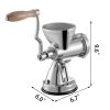 VEVOR Manual Wheatgrass Juicer with Suction Cup Base & Desktop Clamp Wheat Grass Grinder Long Screw Shaft Wheatgrass Juicer Stainless Steel for Juicin
