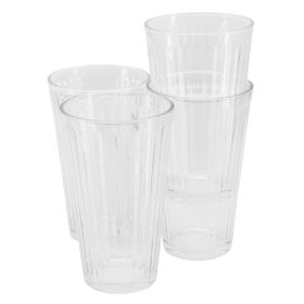 Gibson Home Moonstone 4 Piece Glass Set (Option: Tumbler, Build: 16 Ounce)