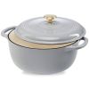 6 Quart Large Cast-Iron Dutch Oven Kitchen Cookware