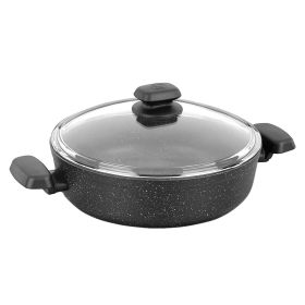 Korkmaz Ornella 2 Piece Aluminum Nonstick Casserole Dish with Lid (Option: 4 Liter)