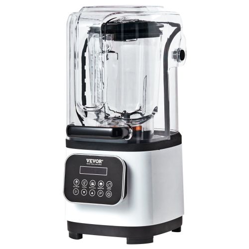 VEVOR Professional Blender with Shield, Commercial Countertop Blenders, 68 oz  Blender Combo, Stainless Steel 9 Speed & 5 Functions Blender
