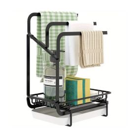 Kitchen Storage & Organization Sink Dish Drying Rack (Color: Black, type: Style C)