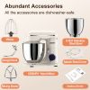3-IN-1 Electric Stand Mixer, 660W 10-Speed With Pulse Button, Attachments include 6.5QT Bowl, Dough Hook, Beater, Whisk for Most Home Cooks