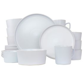 Elama Luxmatte 20 Piece Dinnerware Set (Color: White)