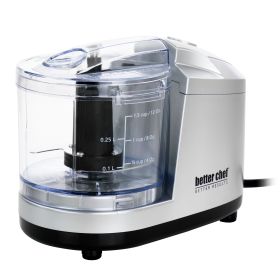 Better Chef 1.5 Cup Safety Lock Compact Chopper (Color: Silver)