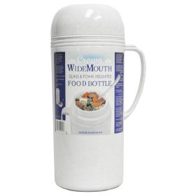 Brentwood Vacuum/Foam Insulated Food Thermos (Volume: 0.5L, Build: Wide Moutth Glass)